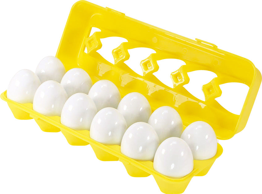 6/12PCS Montessori Smart Eggs In Cup Education Early Learning Geometric Shape Math Alphabet Puzzle Sorter Game Baby Toy Children