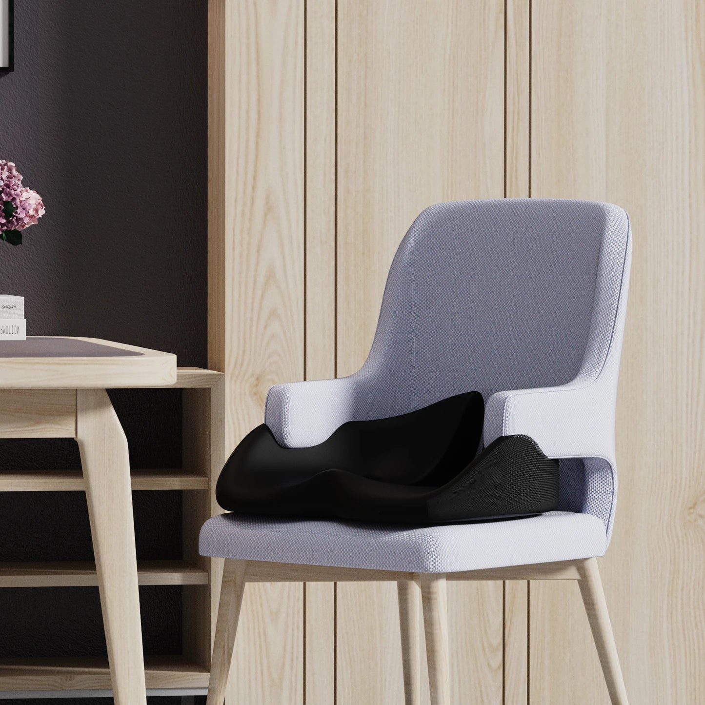 NPET Travel Seat Cushion Memory Foam U-Shaped Pillow for Chair Cushion Pad Car Office Hip Support Massage Orthopedic Pillow
