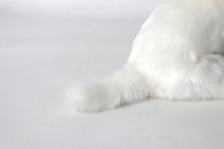 Maltese Stuffed Dog Dolls Plush Toy Cute Simulation Pets Fluffy Baby Birthday Gifts Christmas Children Malzis Puppy Dropshipping