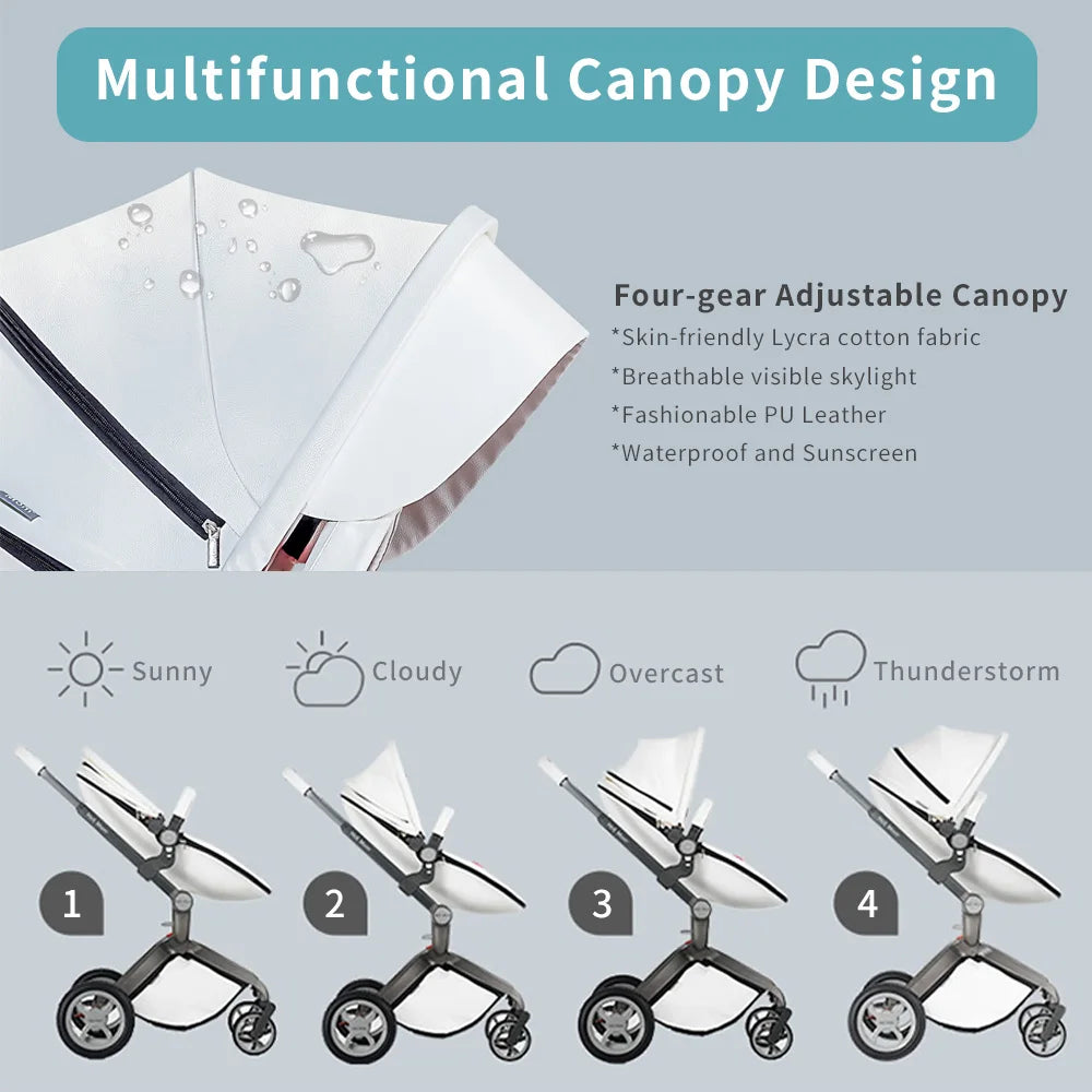 Hot Mom F22 baby stroller 3in1 ,adjustable seat,aluminum frame,solid rubber tires,rain cover,mosquito net,large storage basket