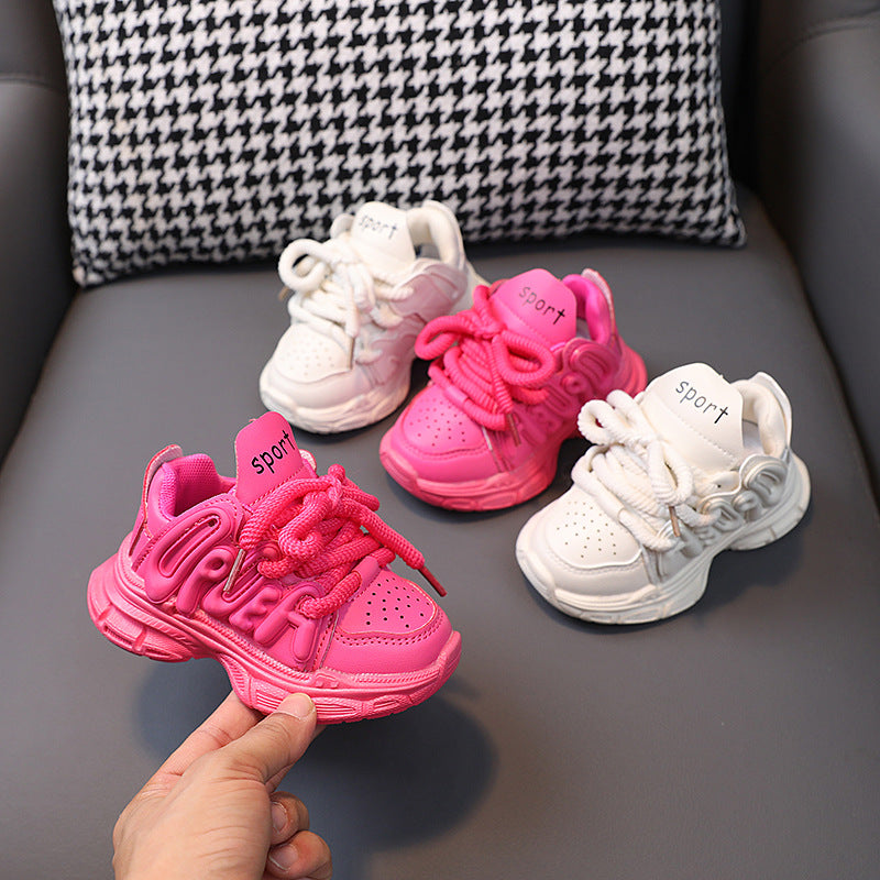 Kids Sports Shoes Children Casual Running Shoes for Boys Girls Air Mesh Breathable Fashion Sneakers Spring Summer Anti-skid Soft