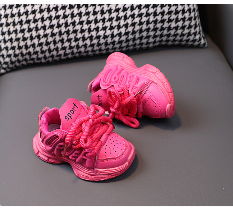 Kids Sports Shoes Children Casual Running Shoes for Boys Girls Air Mesh Breathable Fashion Sneakers Spring Summer Anti-skid Soft