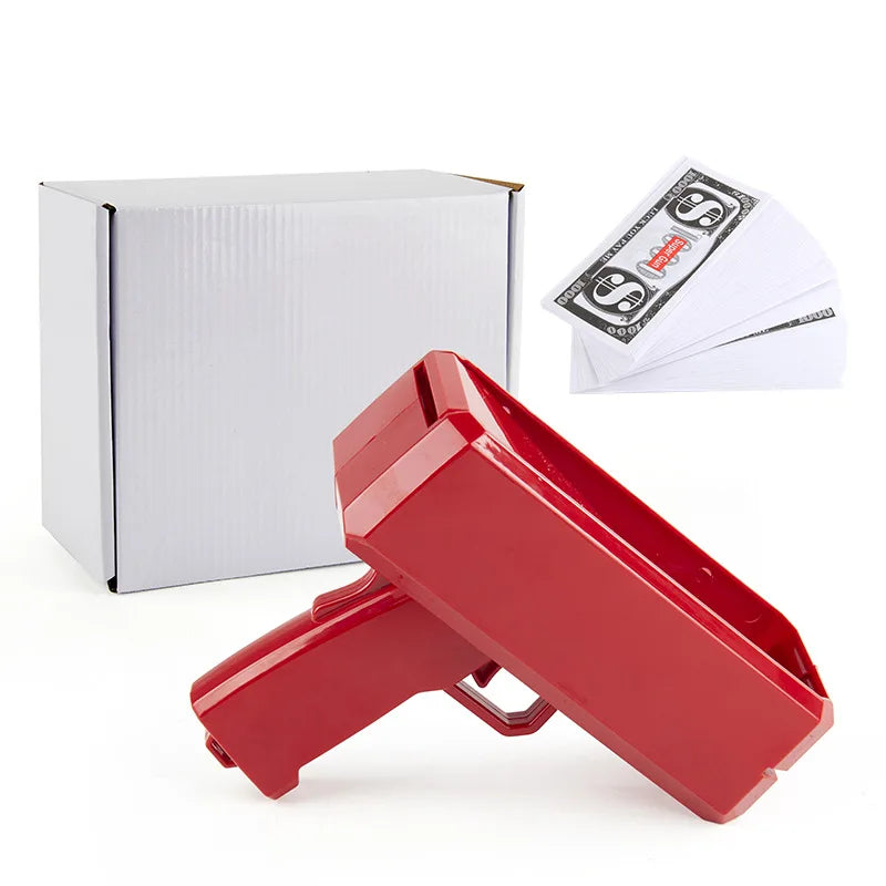 Shoot Money Gun Toy Party Banknote Shoot Pistol Paper Money Shooter Throwing Machine Funny Game Fashion Gift Party Supply Toys