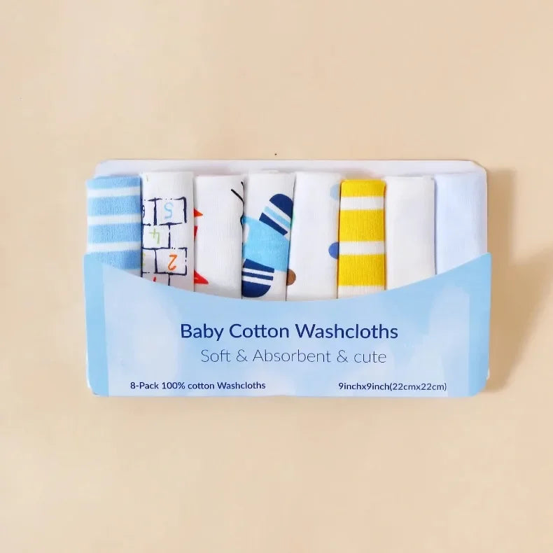 5/8 Pcs Cotton Newborn Baby Towels Set Saliva Towel Nursing Towel Baby Boys Girls Bebe Toalha Washcloth Handkerchief Cloth Wipes