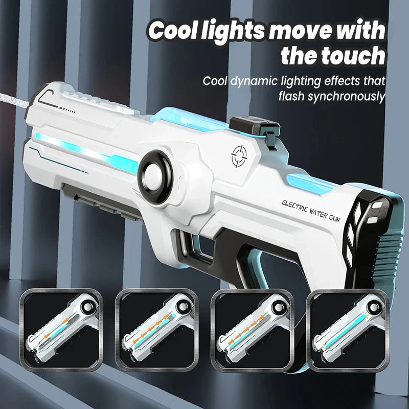 Super Fully Automatic Electric Water Gun Toys, 2024 New Summer Pool Shooting Electric Water Gun Battle Children's Adult Gifts