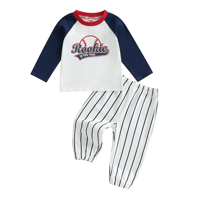 Toddler Boy Birthday Outfit Football Number Print Short Long Sleeve T-shirts Camouflage Long Pants 2 Pcs Set