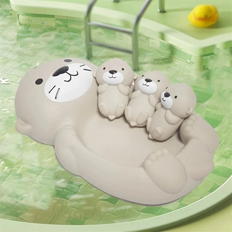 Children's Bathroom Floating Animal Otter Sealed Floating Water Toy Baby Bath Toys Swimming Pool Toy Comfort Toy