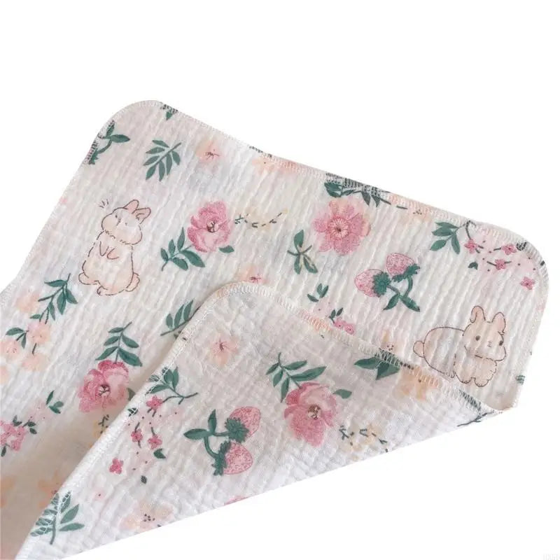 Newborn Burp Cloths Breathable 4-Layer Muslin Square Rags- Baby Washcloths Towel