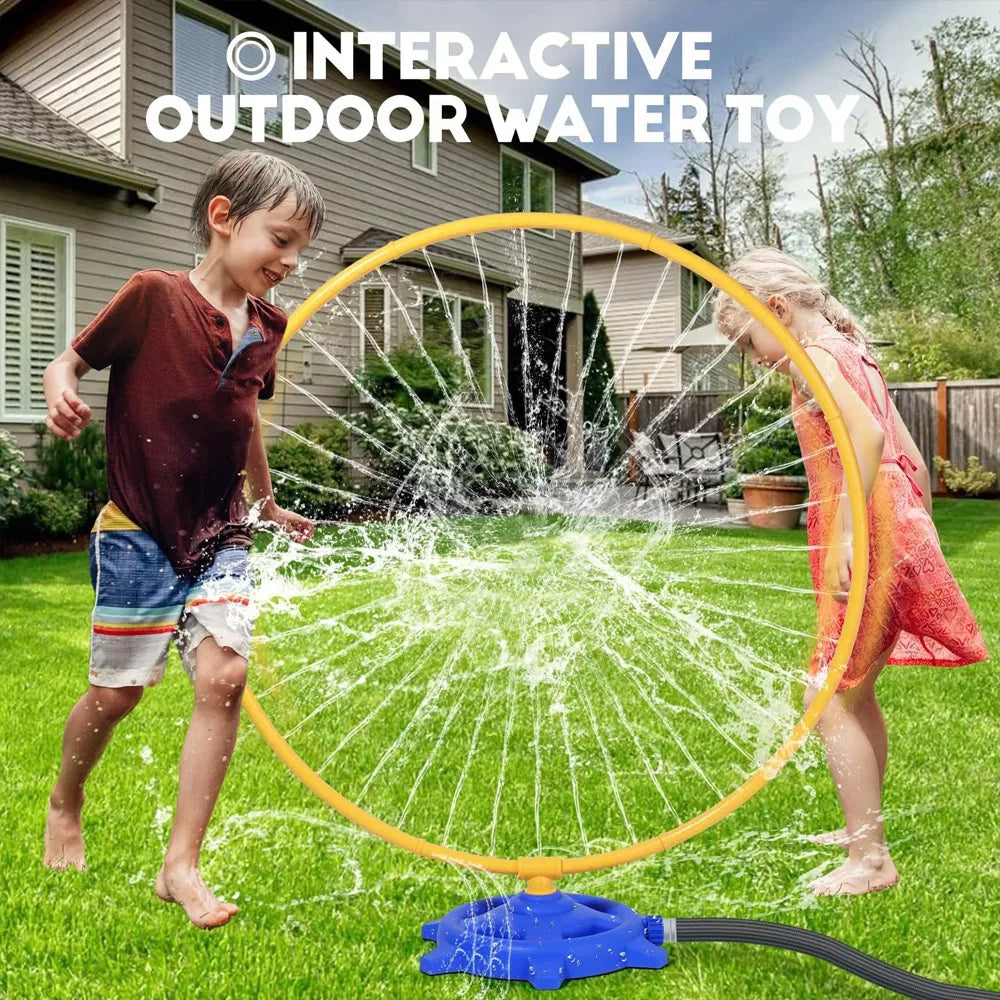 Sports Toys Hose Circular Sprinkler Ring Roating Water Spray Outdoor games for for children Backyard Garden Pool Kids Baby Toys
