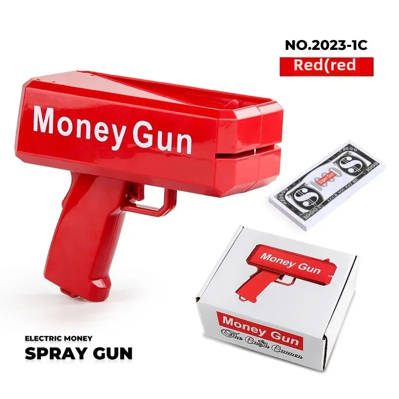 Novel Money Spray Gun Toy For Parties Weddings Gold Dollar Bill Shooter Fun Interactive Game Showers Of Cash