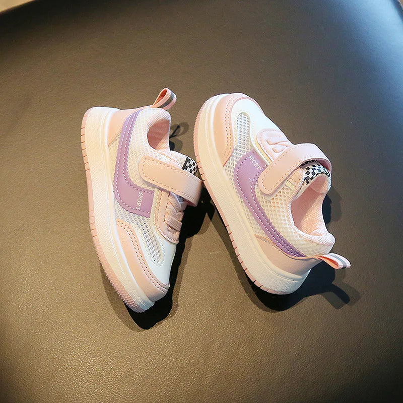 Children Spring and Autumn Sport Shoes Fashion Breathable Kids Boys Net Shoes Girls Anti-Slippery Sneakers Baby Toddler Shoes