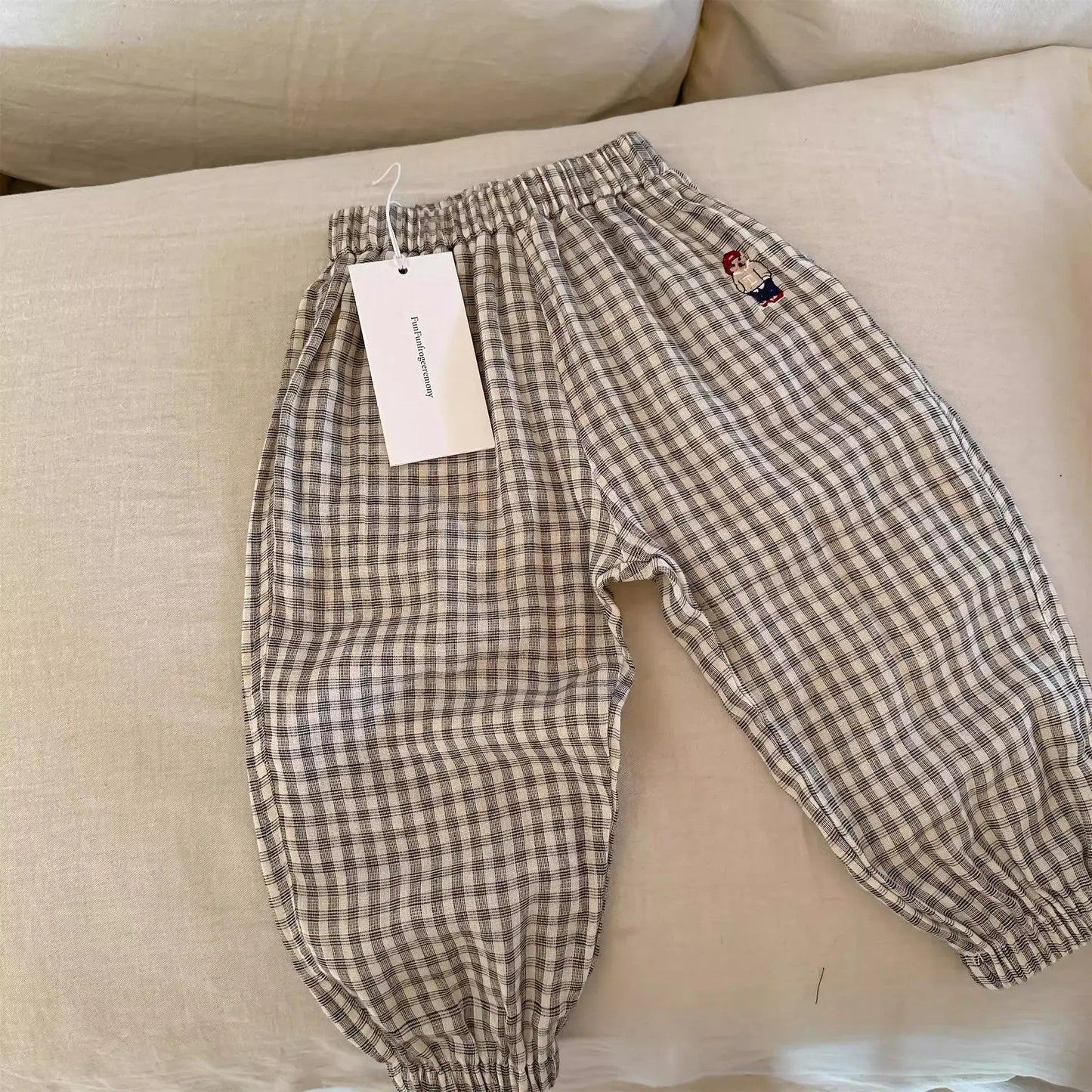 Cotton Versatile Kid Pantalons Casual Fashion Trousers Baby Pants Newborn Toddlers Autumn Spring Summer Soft Muslin Clothes Pant