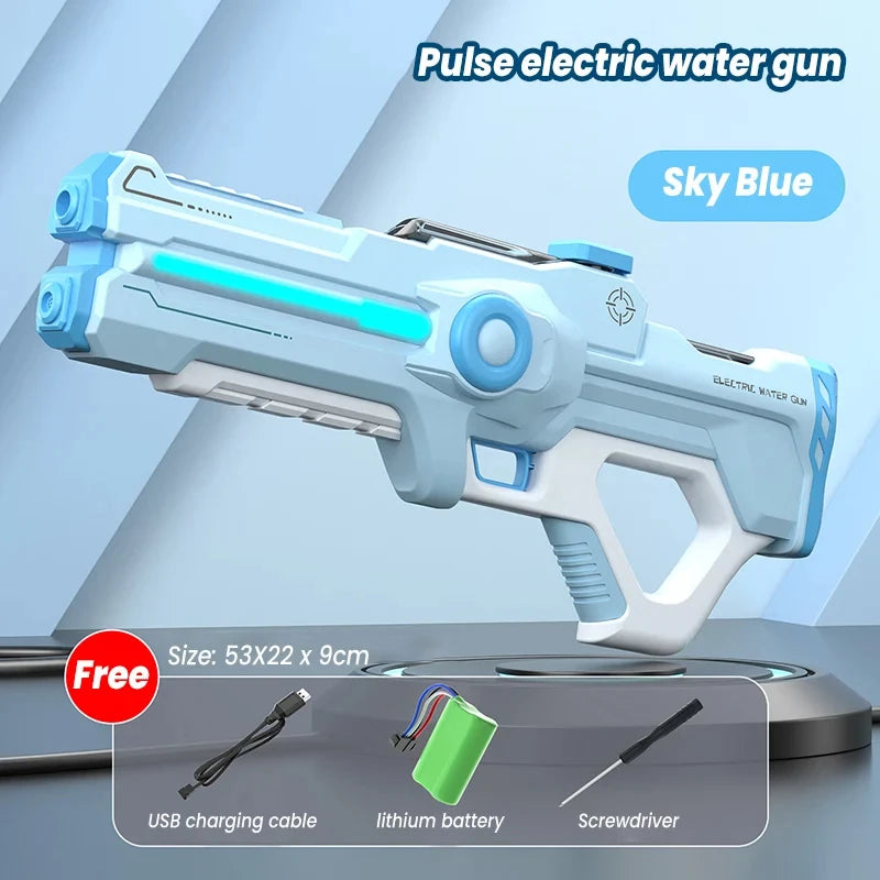 Super Fully Automatic Electric Water Gun Toys, 2024 New Summer Pool Shooting Electric Water Gun Battle Children's Adult Gifts