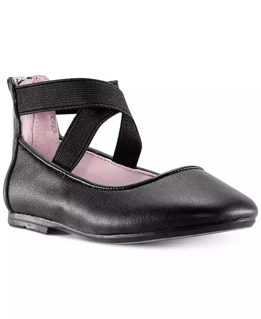 Nina | Little Girls Marissa Crisscross Ankle Strap Ballet Flat
