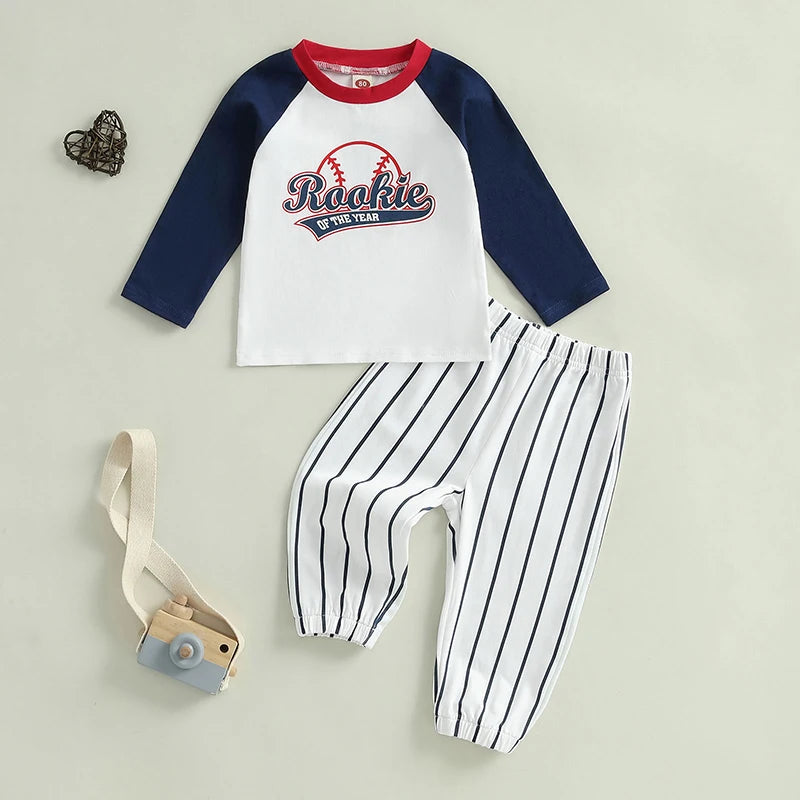 Toddler Boy Birthday Outfit Football Number Print Short Long Sleeve T-shirts Camouflage Long Pants 2 Pcs Set