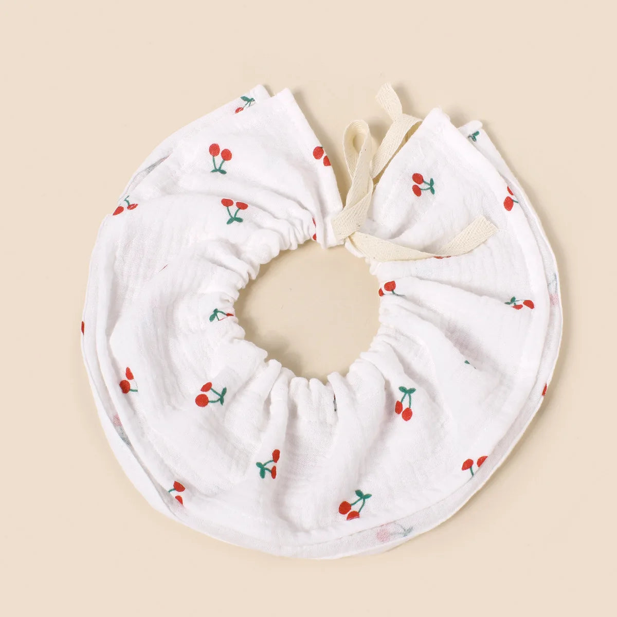 Cotton Gauze Lace Up Baby Bibs New Print Saliva Towel Newborn Burp Cloths Bandana Scarf for Boys Girls Feeding Drool Bib Summer