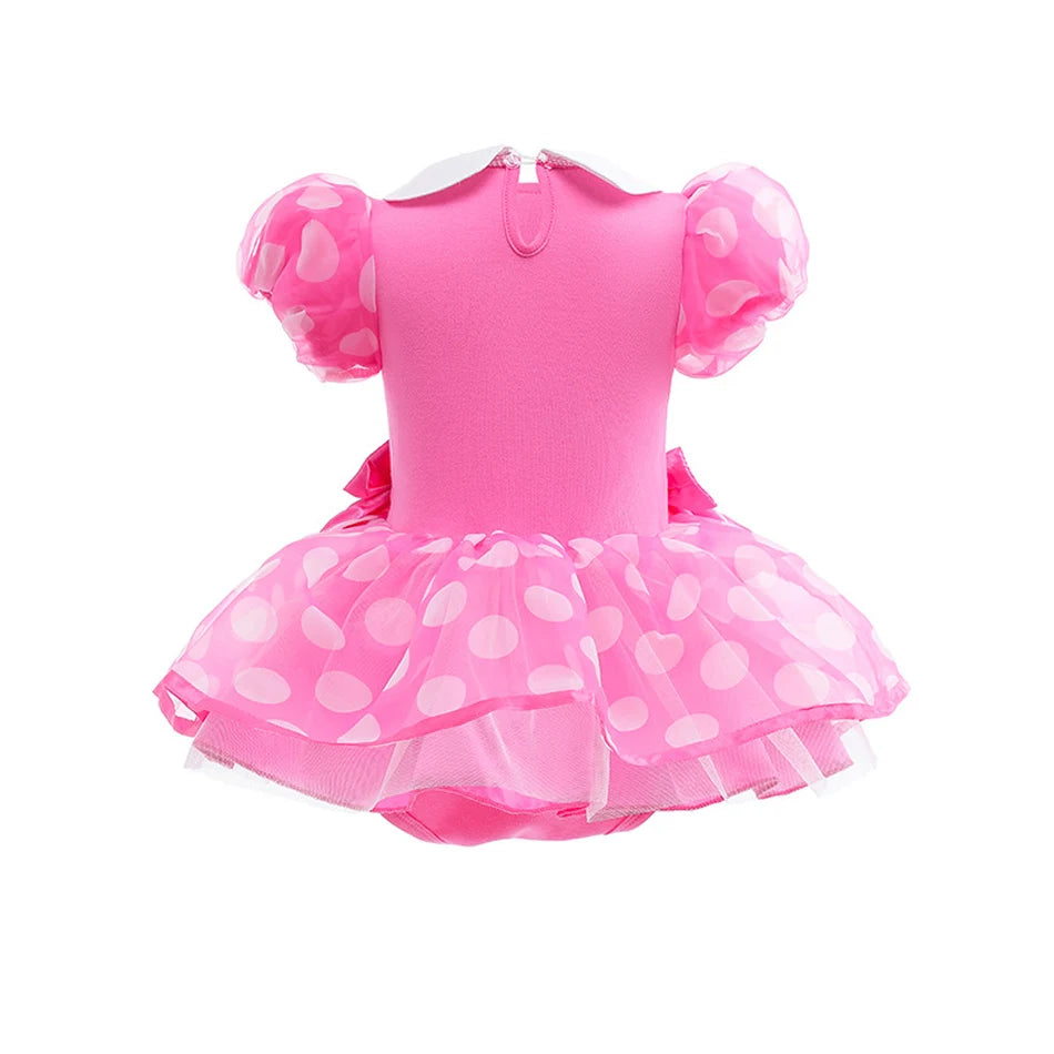 Little Girl Crawling Clothes Disney Movie Princess Role-playing Costume Baby Cute Cotton Jumpsuit Toddlers Birthday Dress