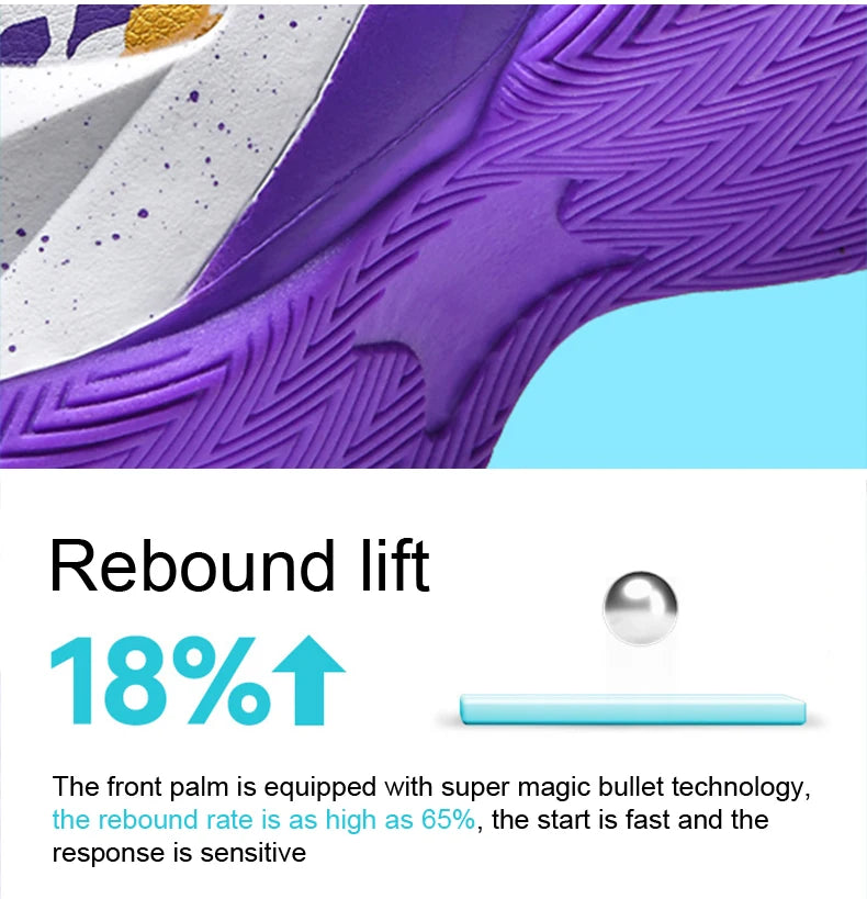 Basketball Shoes No-Slip Breathable Outdoor Shoes Fashion Graffiti Training Shoes