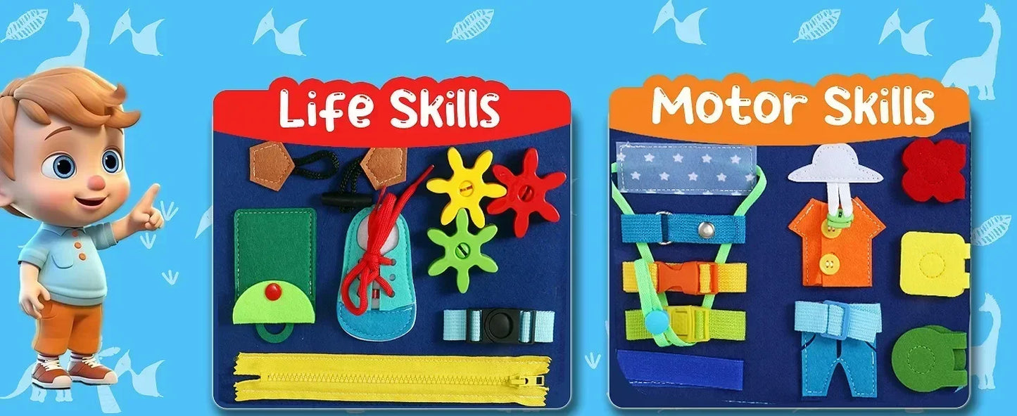 control future Busy Board Toddlers Sensory Activity Montessori Toys 1 Year Old Boy Airplane Travel Essentials Kids Ages 1-3 Road