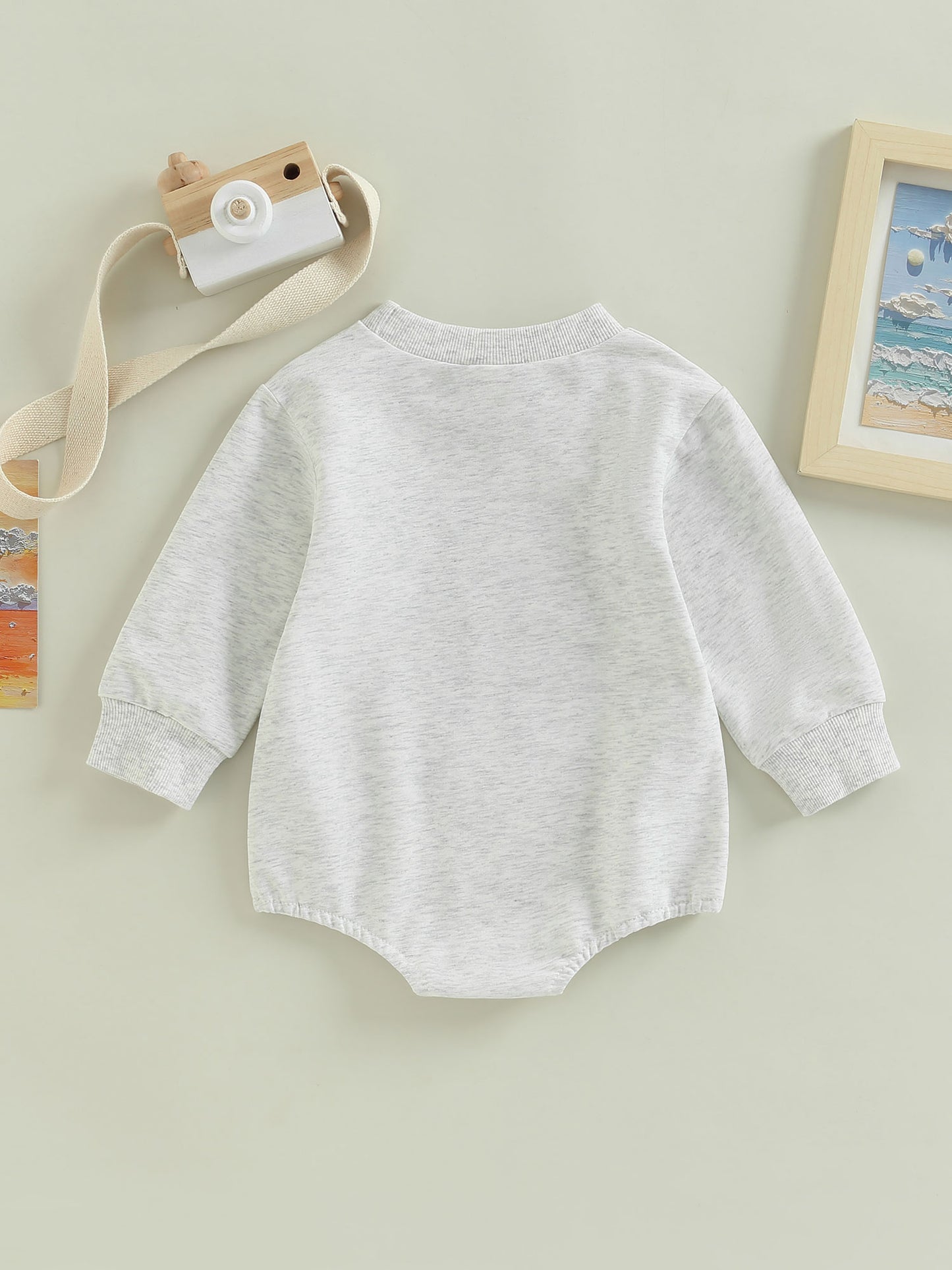 Newborn Baby Unisex Romper Football Team Logo Print Crew Neck Long Sleeve Playsuit Spring Fall Casual s Bodysuits