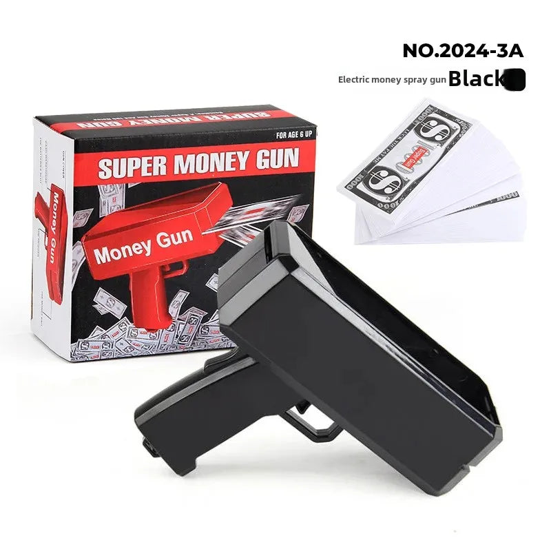 Novel Money Spray Gun Toy For Parties Weddings Gold Dollar Bill Shooter Fun Interactive Game Showers Of Cash