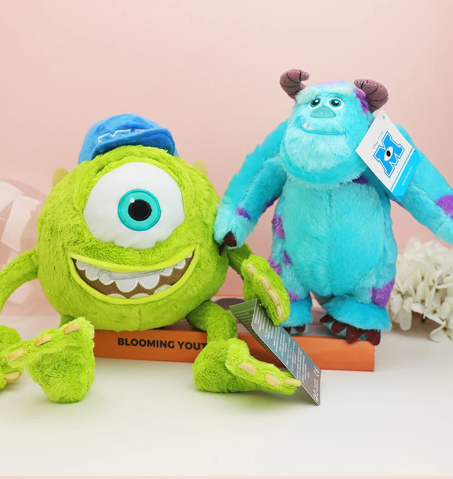 Disney Kawaii Sulley Mike Wazowsky Monsters University Stuffed Plush Animals Toy Sets Cute Pixar Doll For Boy Girl Birthday Gift