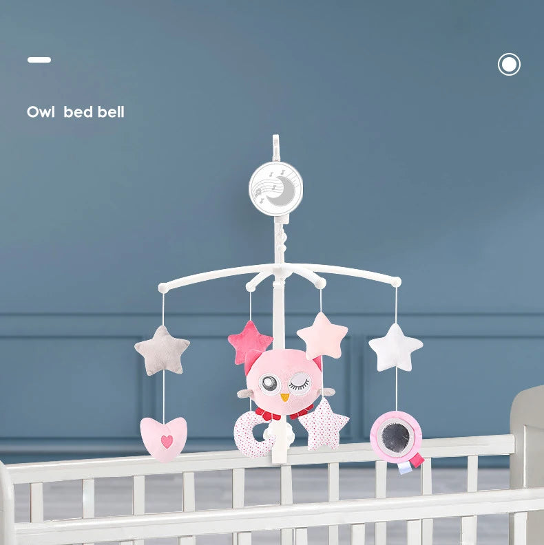 Baby Bed Bell Carousel Crib Mobiles Rattles Music Educational Toys for Cots Infant Baby Toys 0-12 Months for Newborns Gifts