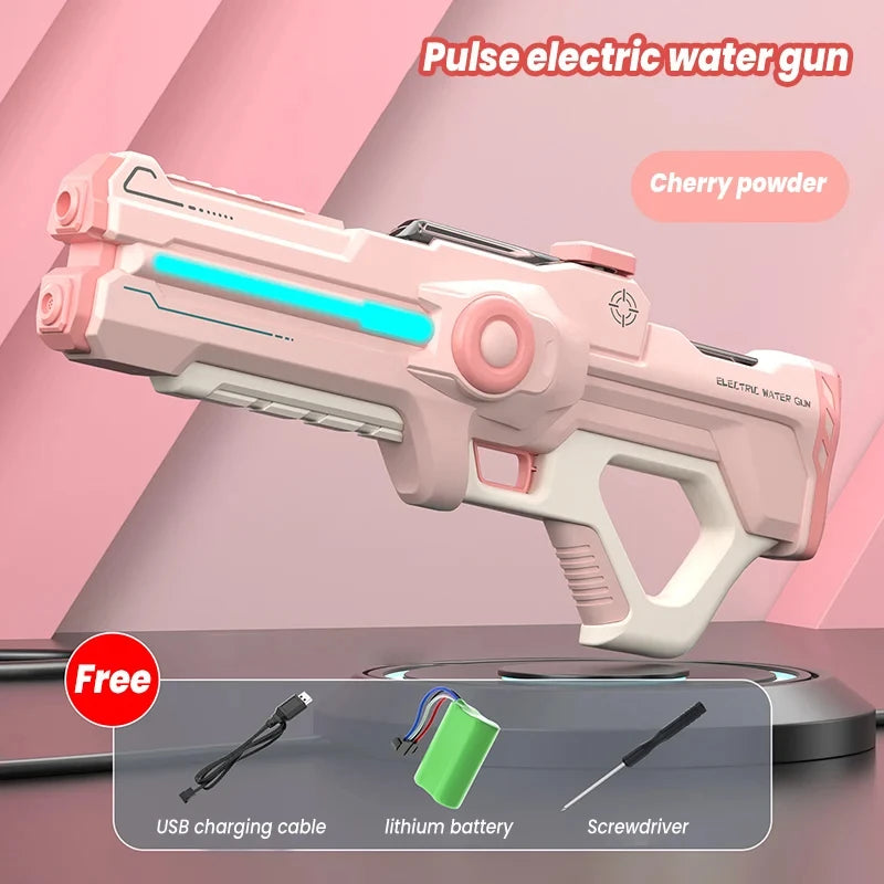 Super Fully Automatic Electric Water Gun Toys, 2024 New Summer Pool Shooting Electric Water Gun Battle Children's Adult Gifts