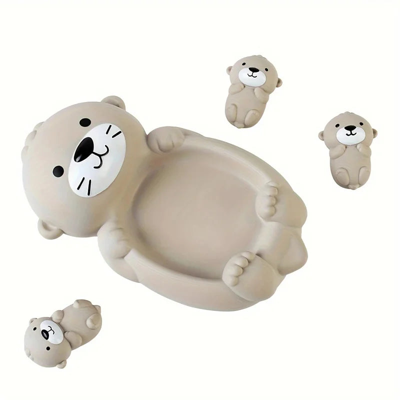 Children's Bathroom Floating Animal Otter Sealed Floating Water Toy Baby Bath Toys Swimming Pool Toy Comfort Toy