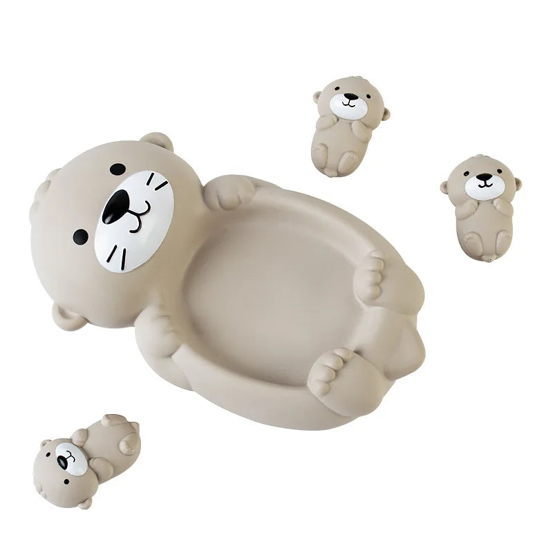 Children's Bathroom Floating Animal Otter Sealed Floating Water Toy Baby Bath Toys Swimming Pool Toy Comfort Toy