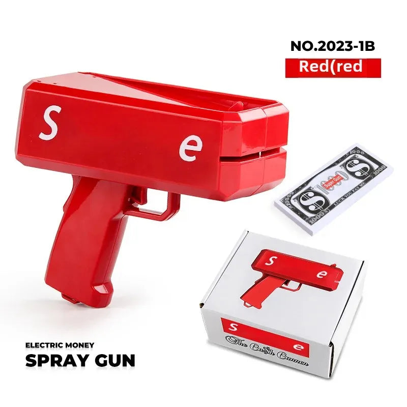 Novel Money Spray Gun Toy For Parties Weddings Gold Dollar Bill Shooter Fun Interactive Game Showers Of Cash