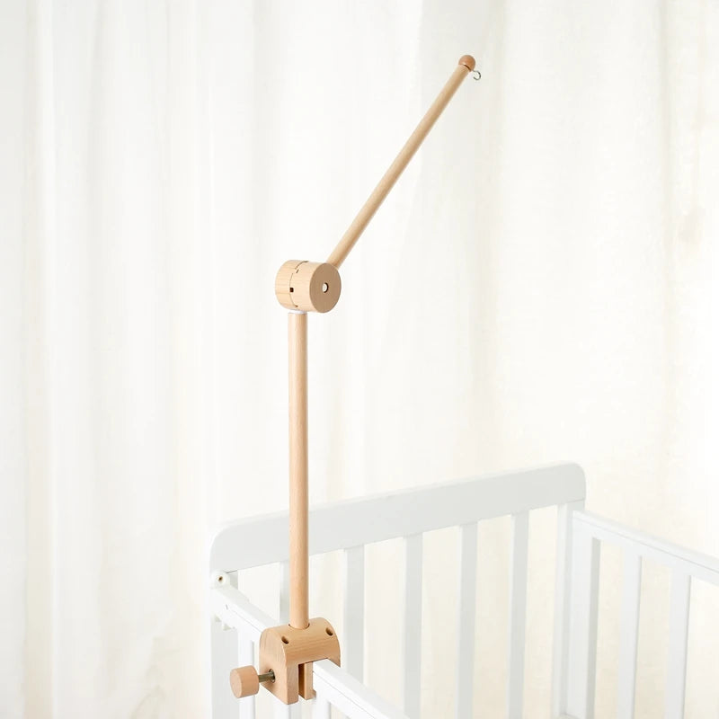 Baby Montessori Wooden Gym Frame Rattle Toys Newborn Mobile Hanging Sensory Toys Foldable Play Gym Frame Kid Holder Bracket Gift