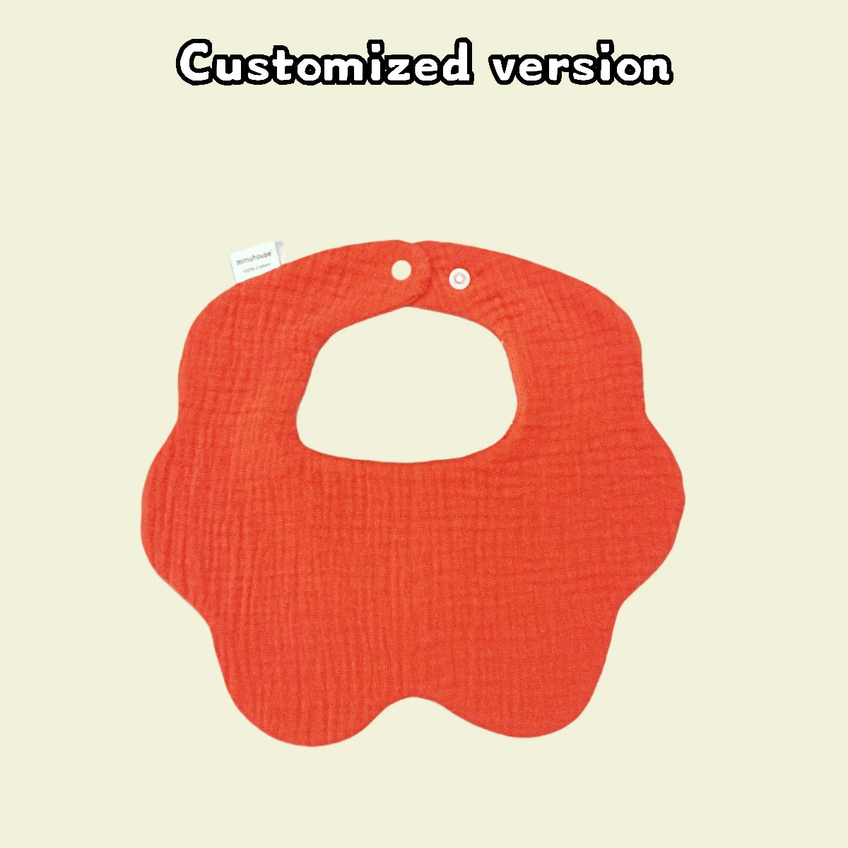 Personalized Custom name Embroidered Newborn letter Nursery Baby bib burp cloth Flower shape Gifts for Boy Girl