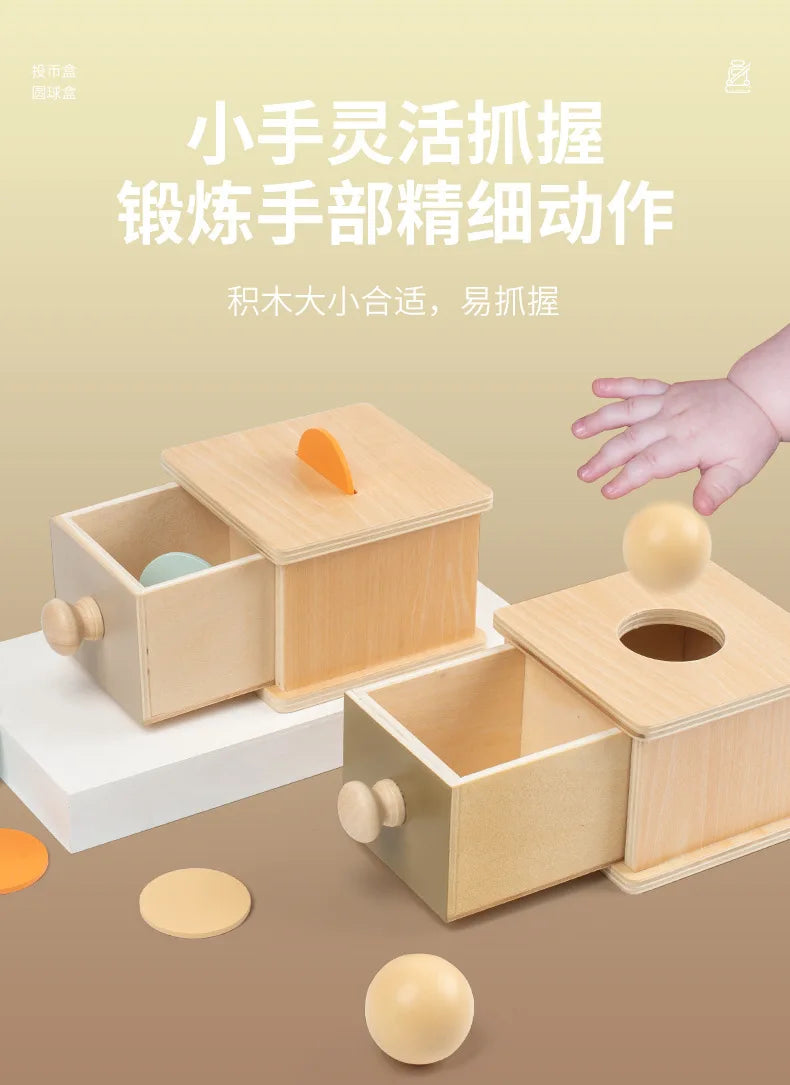 Montessori Wooden Multifunction Toys Box Children Puzzle Sensory Logic Thinking Game Box Toys Children Early Education Toys Gift