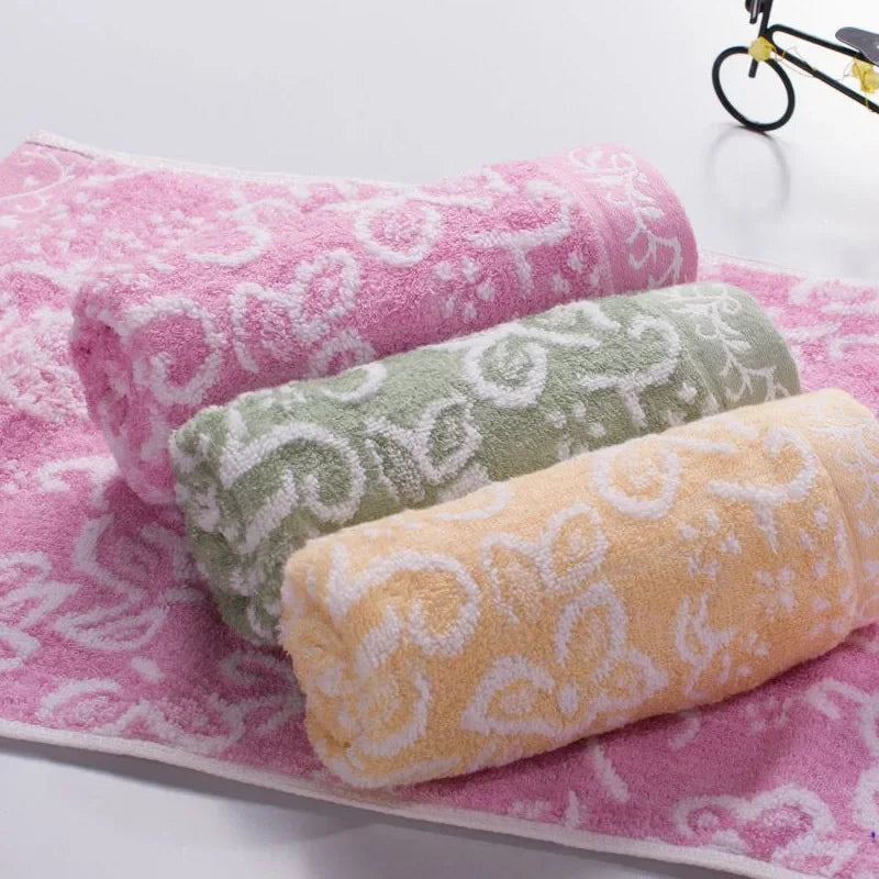 25x50cm  Bamboo fiber and Twist free cotton child towel Hand Towel wholesale Home Cleaning Face for baby for Kids High Quality