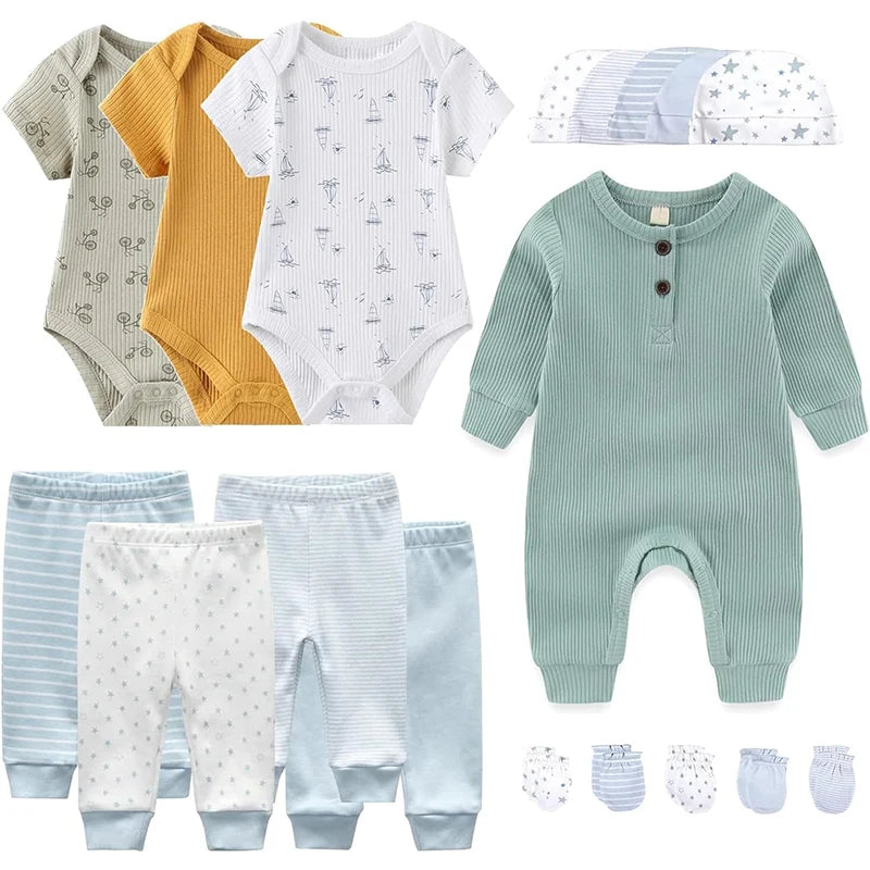 Unisex Soft & Comfortable Baby Boys & Girls Clothing & Accessories Newborn Set 18 Pieces
