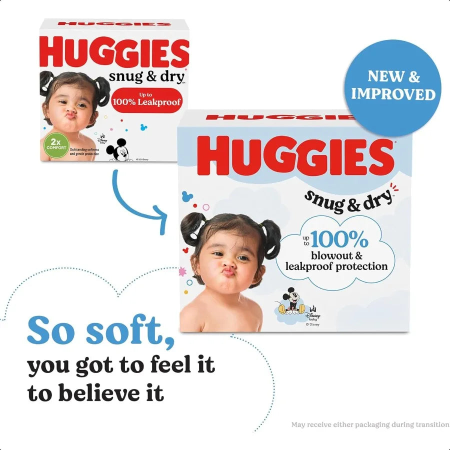 Hies Size 1 Diapers Snug Dry Newborn Diapers Size 1 814 lbs 128 Count Packaging May Vary