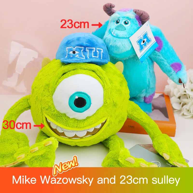 Disney Kawaii Sulley Mike Wazowsky Monsters University Stuffed Plush Animals Toy Sets Cute Pixar Doll For Boy Girl Birthday Gift