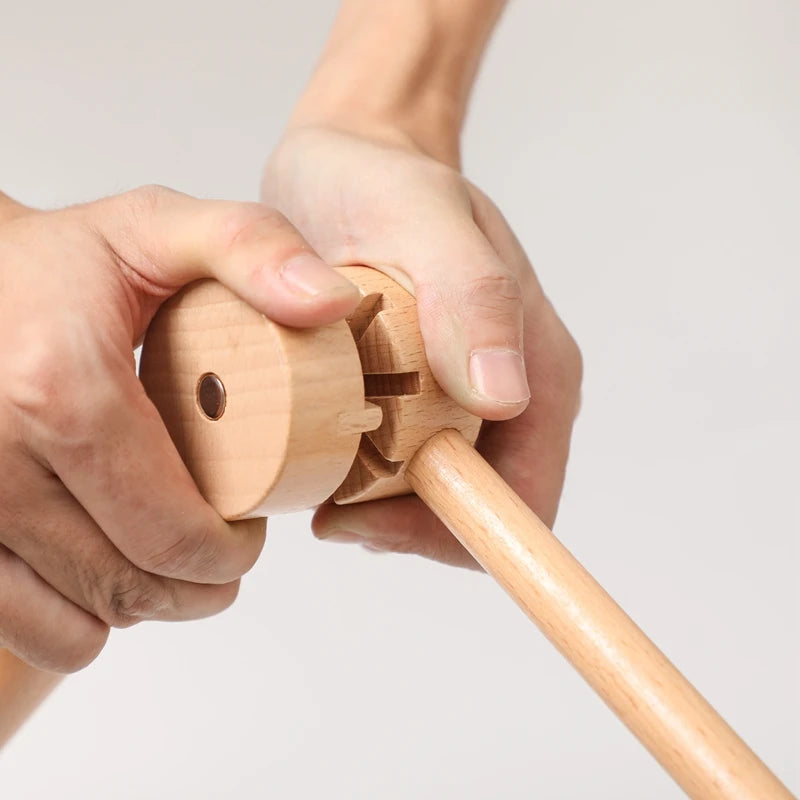Baby Montessori Wooden Gym Frame Rattle Toys Newborn Mobile Hanging Sensory Toys Foldable Play Gym Frame Kid Holder Bracket Gift