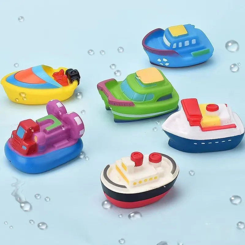 Mini Car Baby Shower Boat Carrying Toy Shower Boat Sprinkler Swimming Pool Children's Bathtub And Beach Birthday Gift