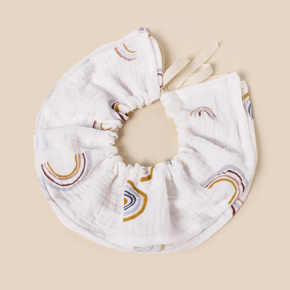 Cotton Gauze Lace Up Baby Bibs New Print Saliva Towel Newborn Burp Cloths Bandana Scarf for Boys Girls Feeding Drool Bib Summer