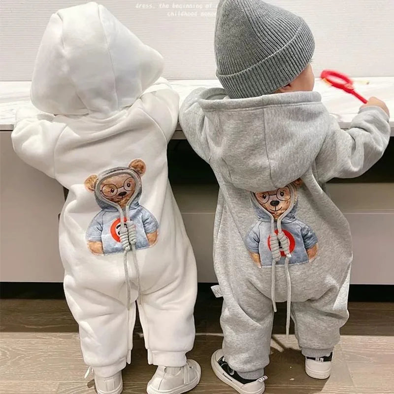 Baby Spring and Autumn Jumpsuit Boys Girls Long Sleeve Baby Clothes Newborn 0 to 18M Solid Romper Toddler Clothing Baby Overall