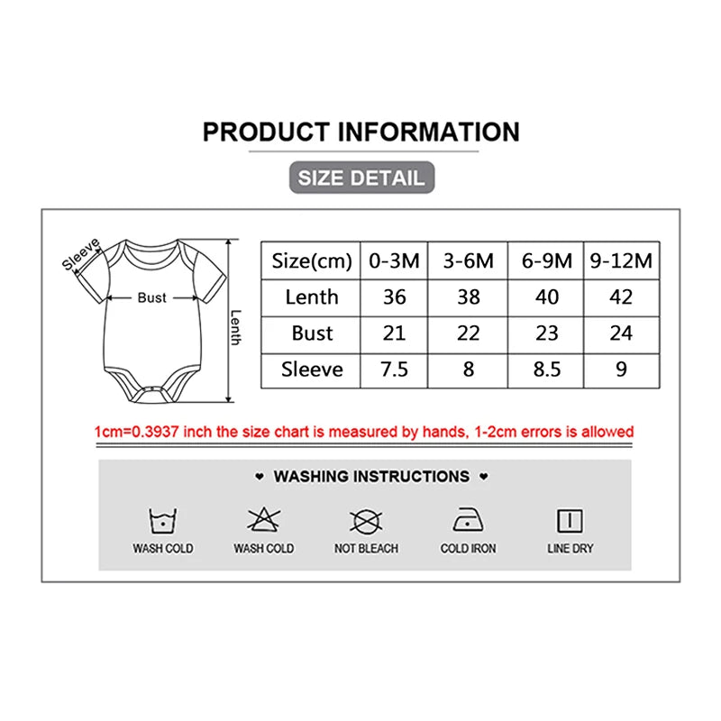 Kiddiezoom 5 Piece Fashion Cartoon Boys and Girls Bodysuits 100% Cotton Soft Newborn Bodysuit Set Summer