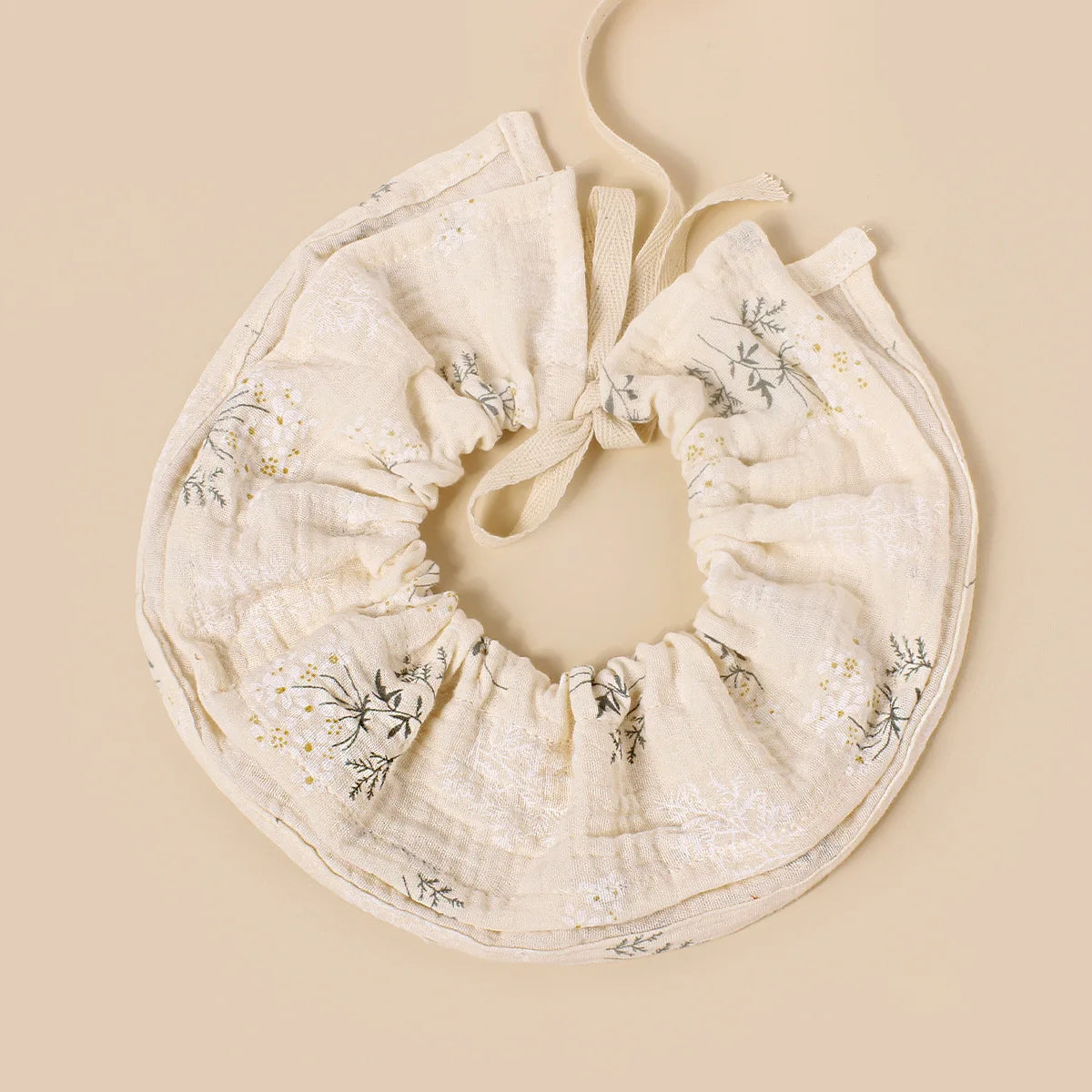 Cotton Gauze Lace Up Baby Bibs New Print Saliva Towel Newborn Burp Cloths Bandana Scarf for Boys Girls Feeding Drool Bib Summer