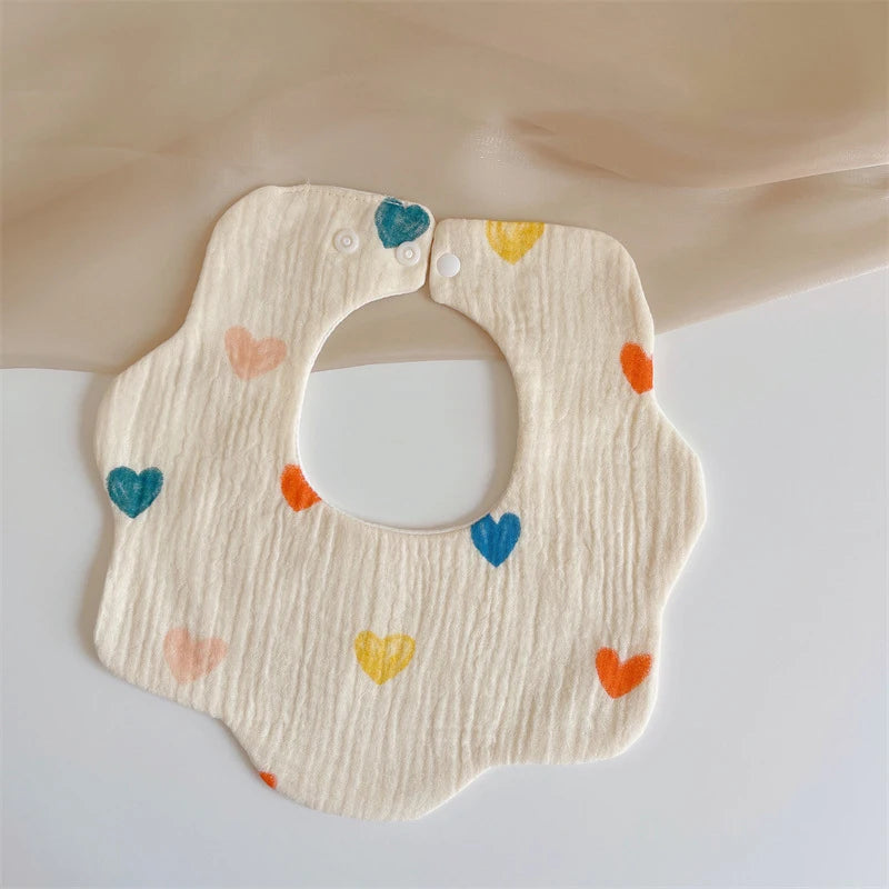 Summer Baby Cotton Gauze Waterproof Bibs Soft Cartoon Infant Bib Burp Cloths Bandana Scarf for Boy Girl Feeding Saliva Towel New