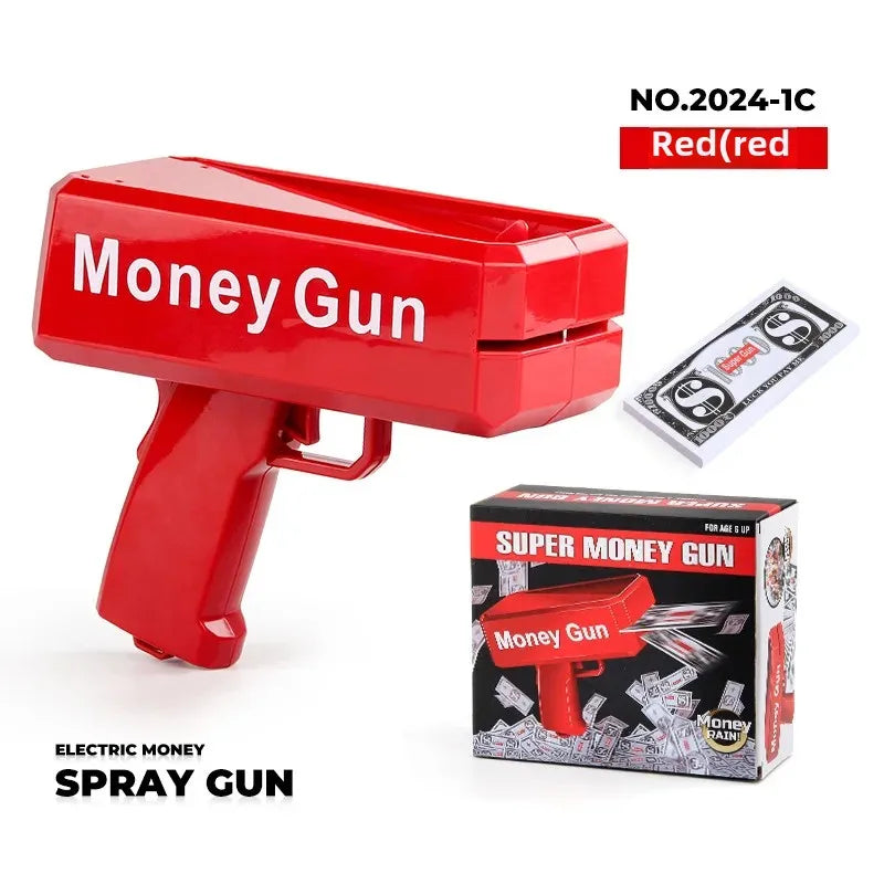 Novel Money Spray Gun Toy For Parties Weddings Gold Dollar Bill Shooter Fun Interactive Game Showers Of Cash