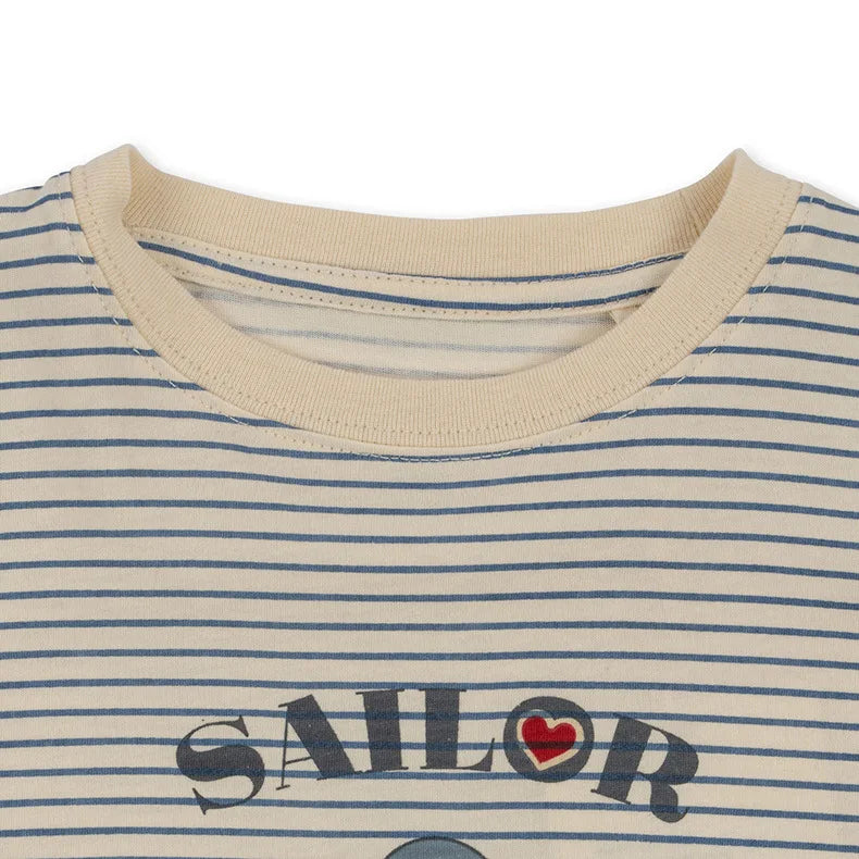 2025 Summer KS Children's Clothing Baby Girls Cartoon Swan Short Sleeve T Shirts Suits Boys Gorilla Bottom T-shirt Kids Home Set