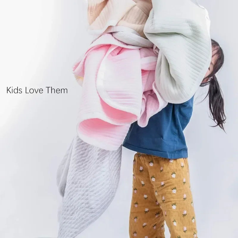 Quilted Toddler Blanket, Breathable and Warm for Boys and Girls Baby Blanket, 30x40 Inches, Grey Wave