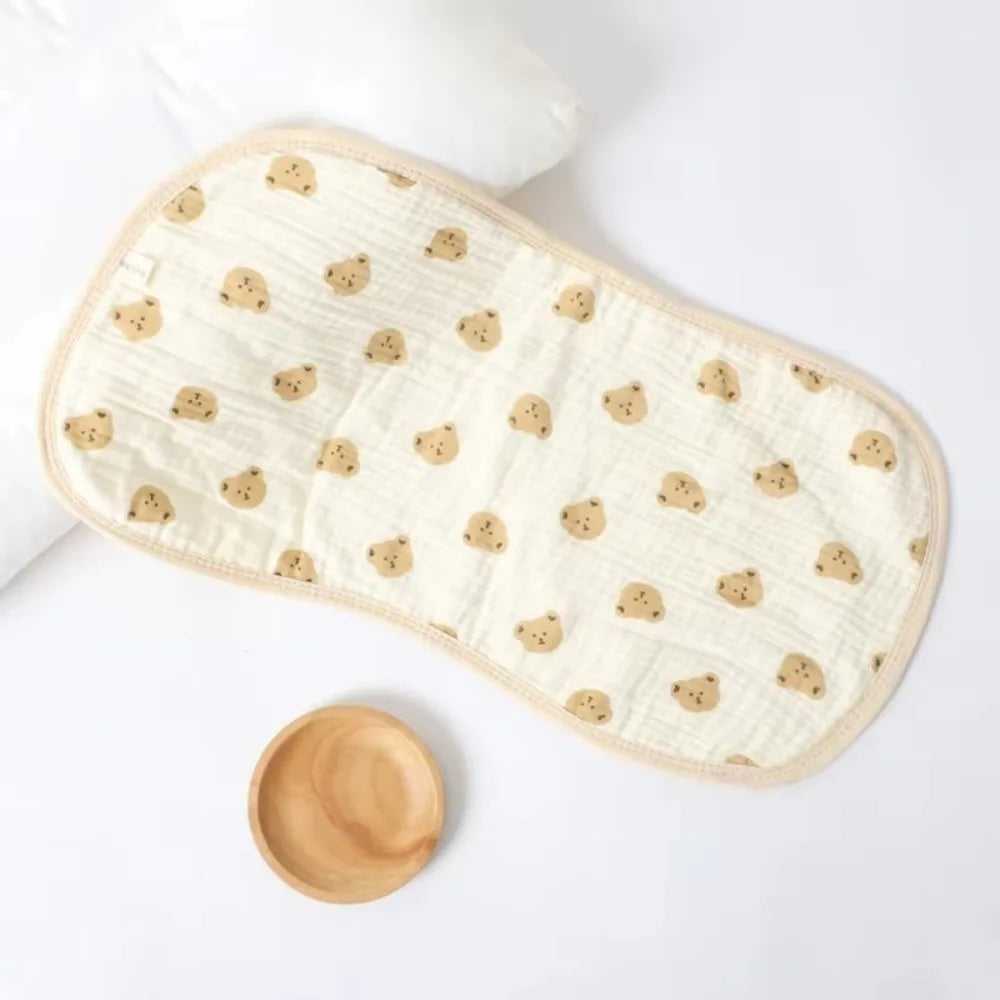 New Six-layer Gauze Newborn Baby Burp Towel Absorbent Lightweight Baby Drool Towel Waterproof Shoulder Pad