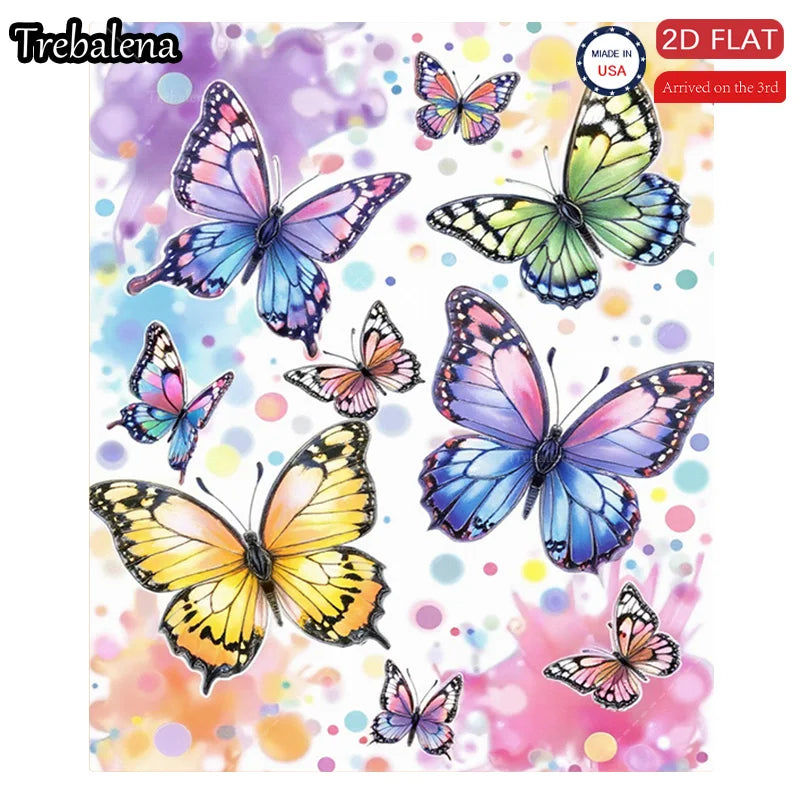 Flannel Blanket-Soft Lightweight All-season Colorful Butterfly Print Soft Baby Blanket for Boys Girls